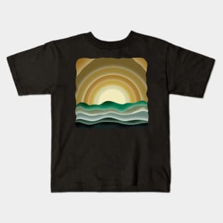 Gold and Green Delight Kids T-Shirt